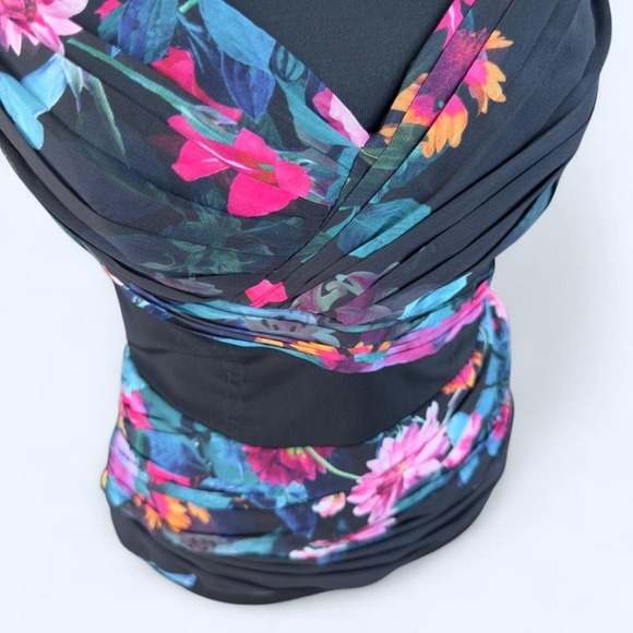 Y2K whimsy goth floral mesh corset top - Picture 5 of 7